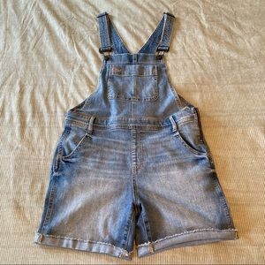 Denim Overall Shorts